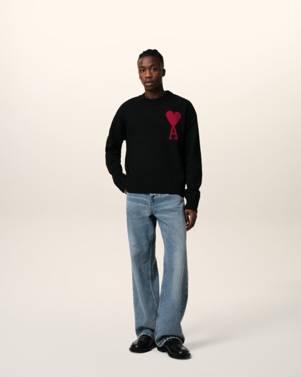 Black Ami de Coeur Wool Sweater - Image 2