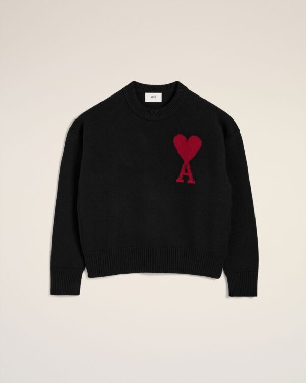 Black Ami de Coeur Wool Sweater