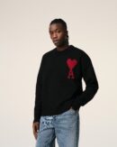 Black Ami de Coeur Wool Sweater