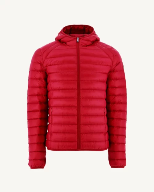 Nico Red Lightweight Hooded Down Jacket