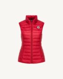 Red Seda Sleeveless Lightweight Down Jacket
