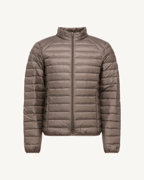 Taupe Mat lightweight down jacket