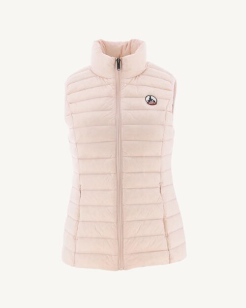 Light pink sleeveless lightweight down jacket Seda