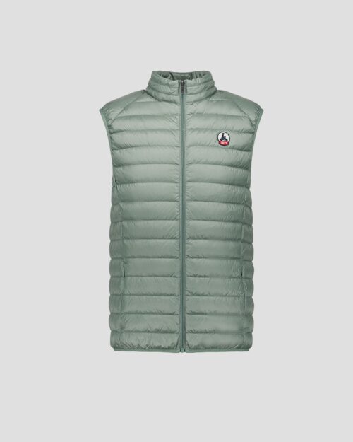Tom Mineral Green Sleeveless Down Jacket