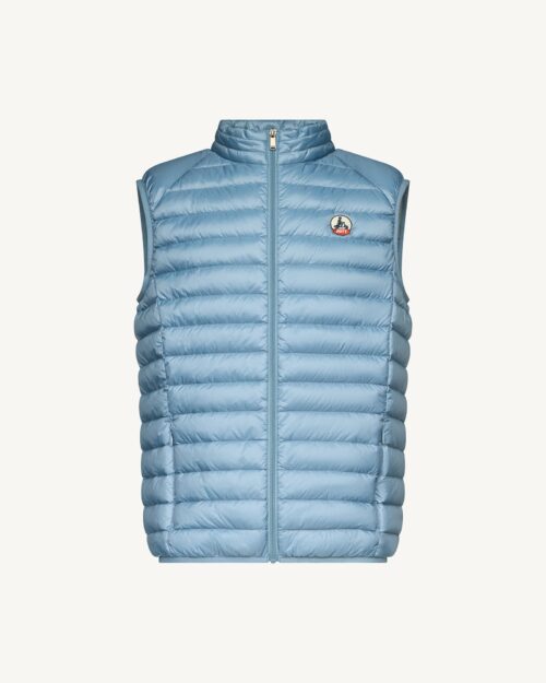 Tom Washed Blue Sleeveless Down Jacket