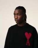 Black Ami de Coeur Wool Sweater