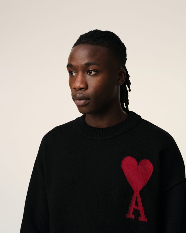 Black Ami de Coeur Wool Sweater - Image 6