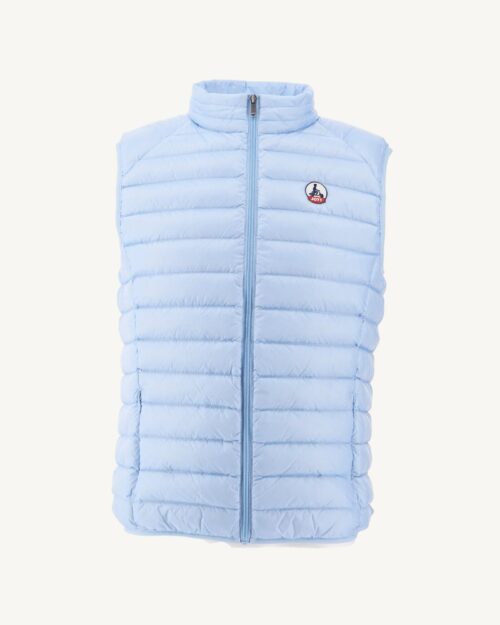 Tom Light Blue Sleeveless Down Jacket