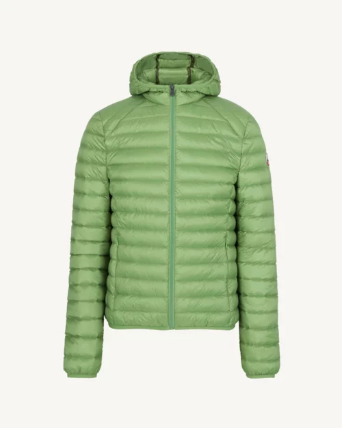 Nico Fern Green Lightweight Hooded Down Jacket