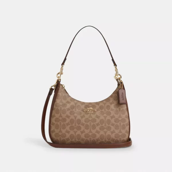 Teri hobo bag in exclusive canvas - Image 13