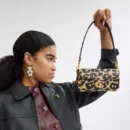Tabby 20 shoulder bag with leopard print