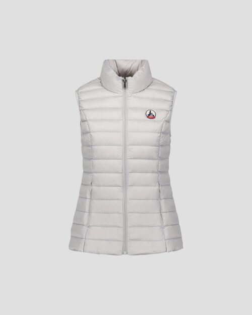 Seda Ice Grey Sleeveless Lightweight Down Jacket