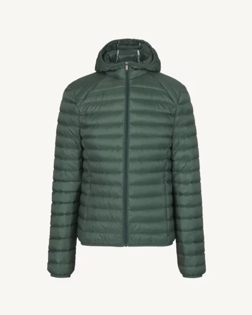 Nico Celadon Green Lightweight Hooded Down Jacket