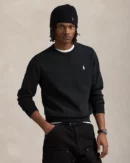 Sudadera de punto doble - Negra/Crema