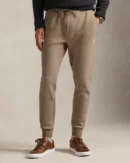 Double Jersey Jogging Pants - Heather Brown