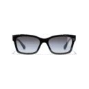 Square Sunglasses - Black. Lenses: Grey, Polarized, Gradient