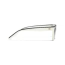 Square Sunglasses - Black & White. Lenses: Grey, Gradient